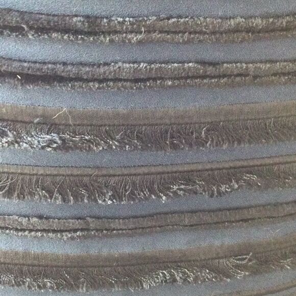 Rag and Bone Midnight blue/blk fringe mini skirt - Picture 3 of 10